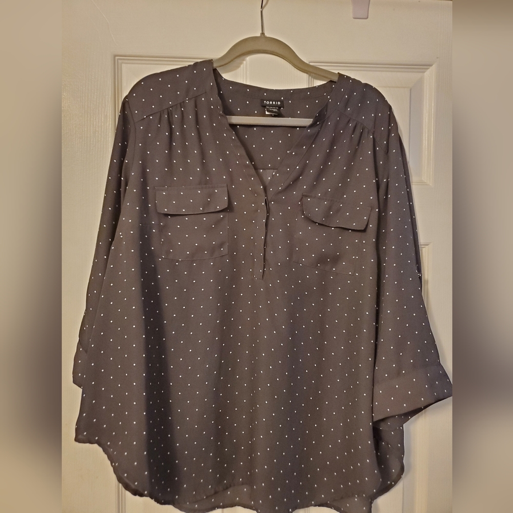 Beautiful polka dot blouse